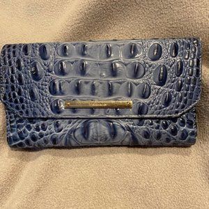 Brahmin Denim Melbourne Trifold Checkbook Wallet